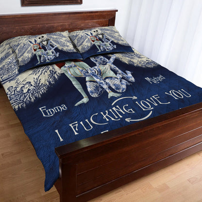 Nightmare I Love You - Personalized Quilted Bedding Set TC100093