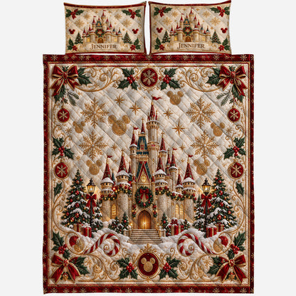 Magical Castle - Personalized Quilted Bedding Set TC100169