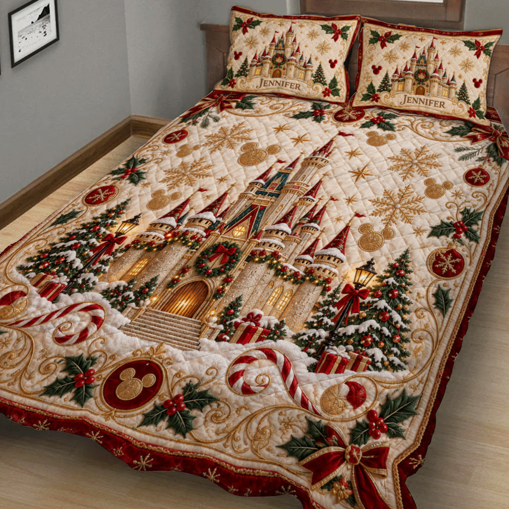 Magical Castle - Personalized Quilted Bedding Set TC100169