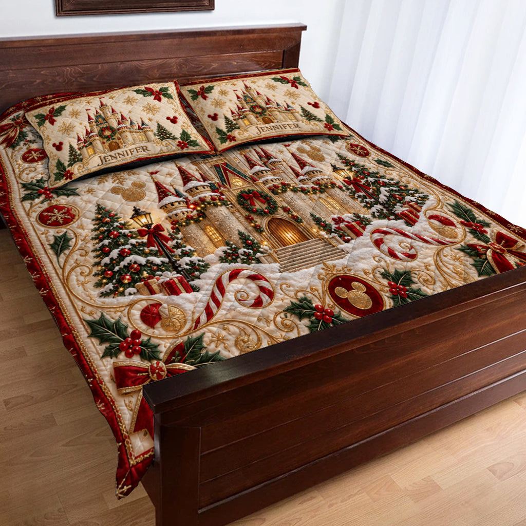 Magical Castle - Personalized Quilted Bedding Set TC100169
