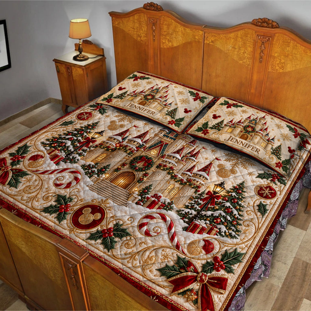 Magical Castle - Personalized Quilted Bedding Set TC100169