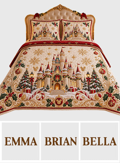 Magical Castle - Personalized Quilted Bedding Set TC100169