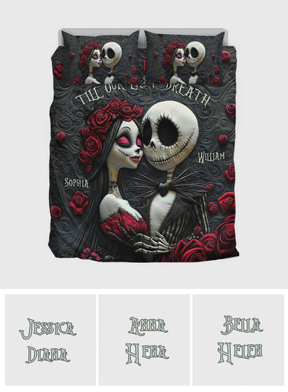 From Our First Kiss Till Our Last Breath - Personalized Quilted Bedding Set TC100121