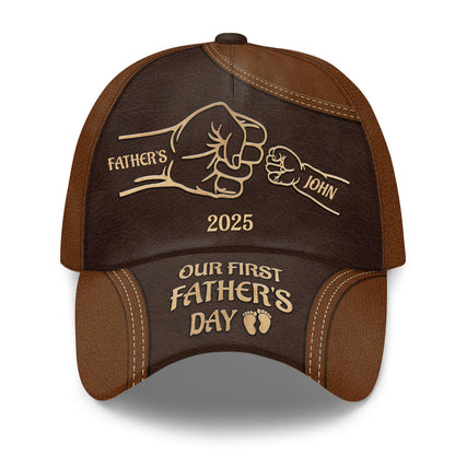 First Father's Day Gift - Custom Name Classic Cap