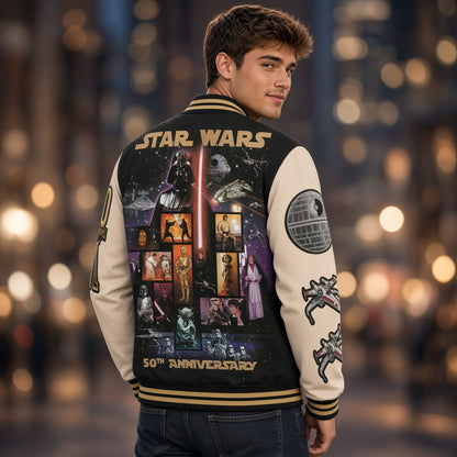 Galactic Saga 50th Anniversary - Personalized Baseball Jacket KN100263