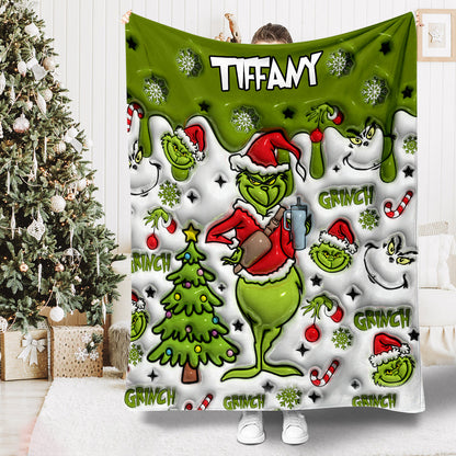 Green Monster - Personalized Blanket TC100112