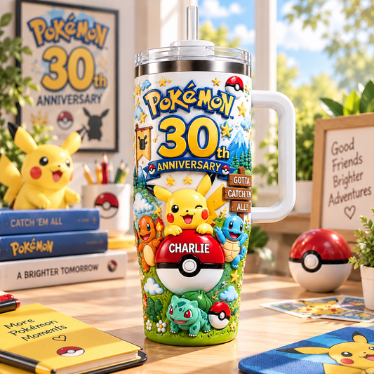 Classic Characters 30th Celebration - Personalized 40oz Tumbler With Handle TC100119