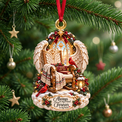 Angel Wings Memorial - Personalized Ornament Gifts KN100253
