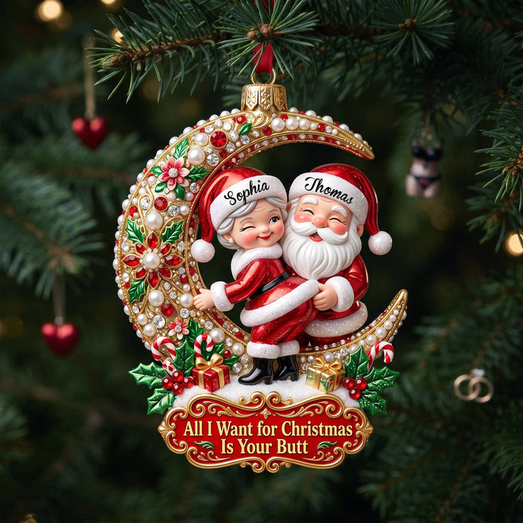 Naughty Couple - Personalized Ornament Gifts KN100268