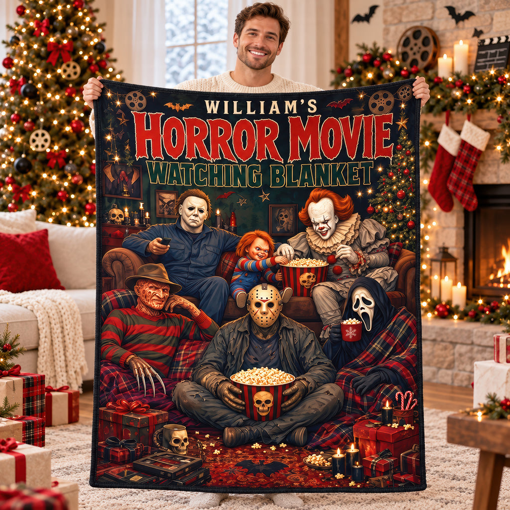 Christmas Night Villain - Personalized Blanket KN100272