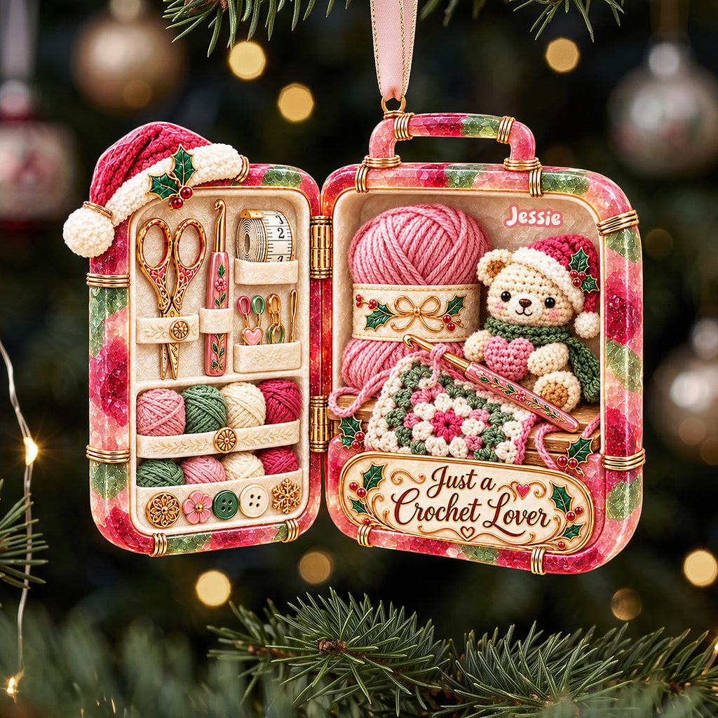 Handmade Crochet Lovers - Personalized Ornament Gifts KN100280