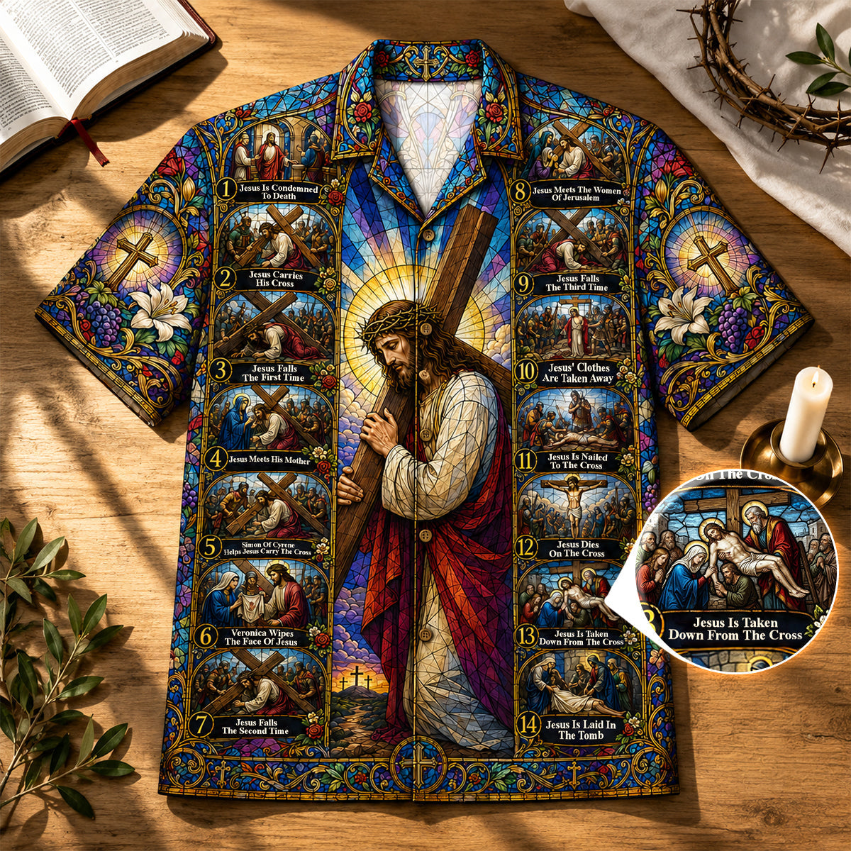 Jesus Cross Journey - Personalized Hawaiian Shirt TC100041