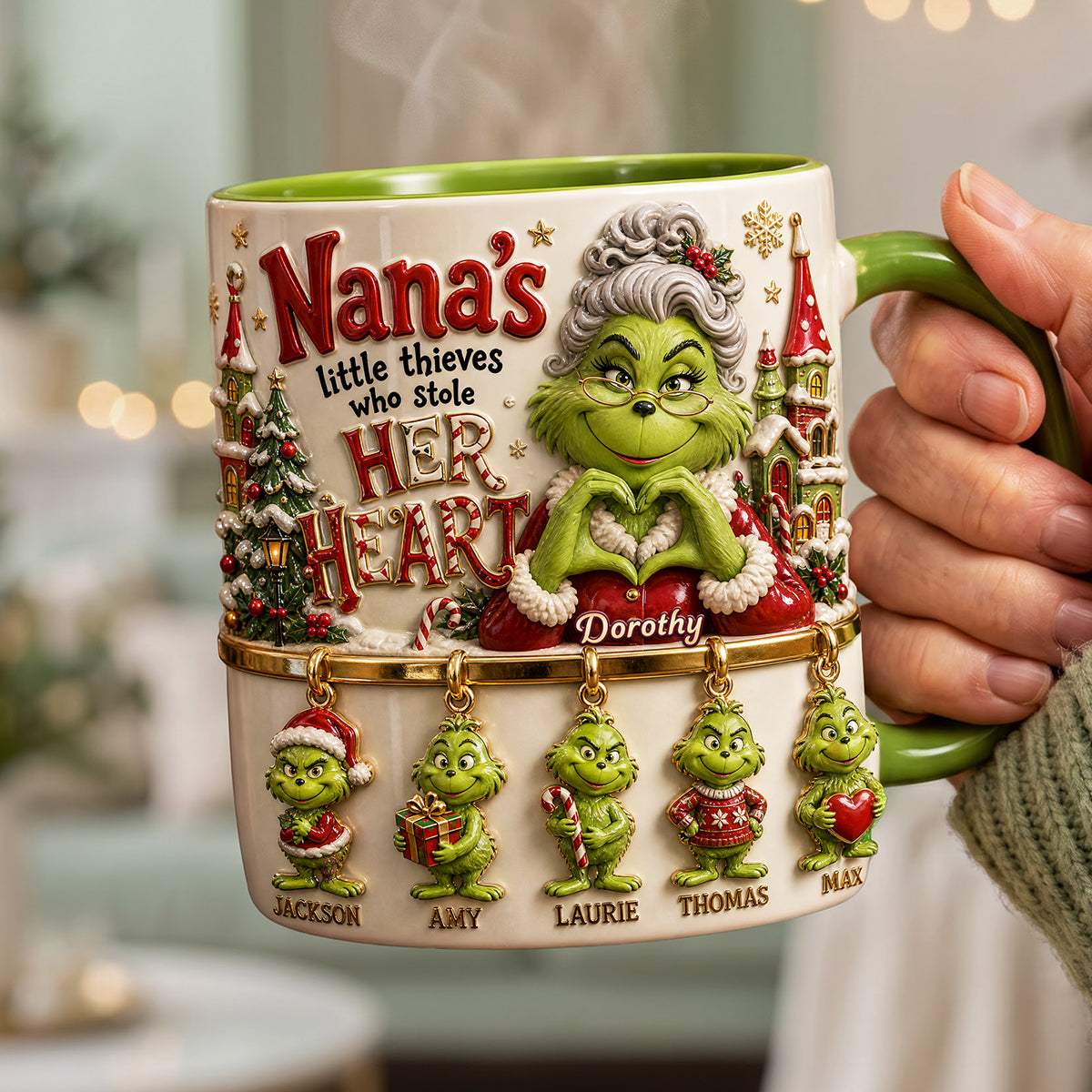 Grandma Holiday Christmas - Personalized Mug KN100260
