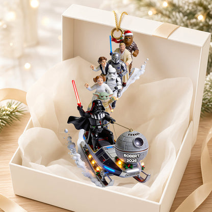Elliptical Snow Slide - Personalized Ornament Gifts TC100123