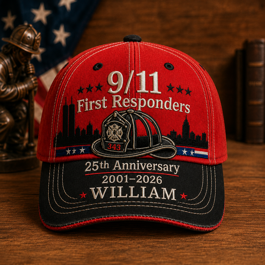 Never Forget - Personalized Classic Cap - Gift For Firefighters TC100002