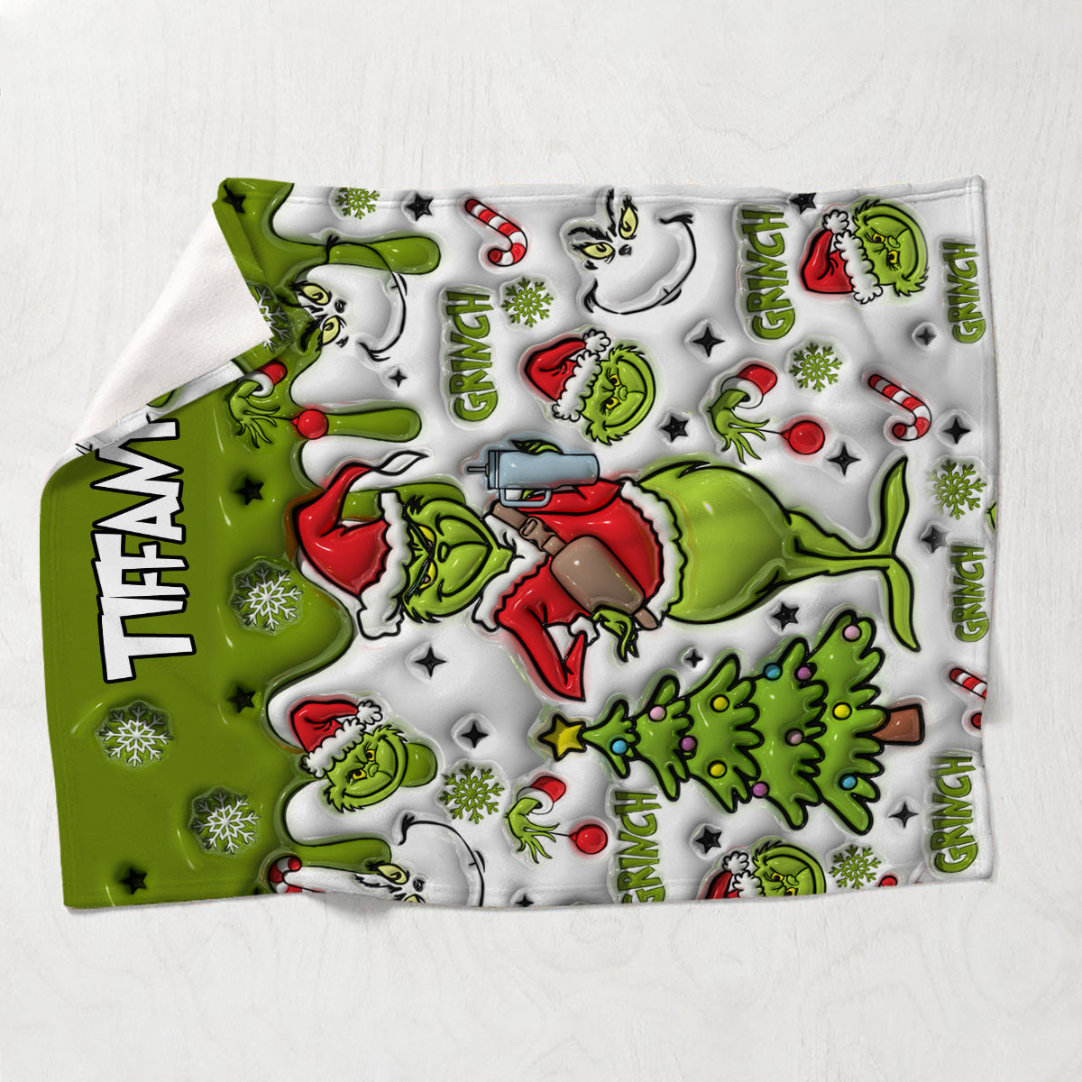 Green Monster - Personalized Blanket TC100112