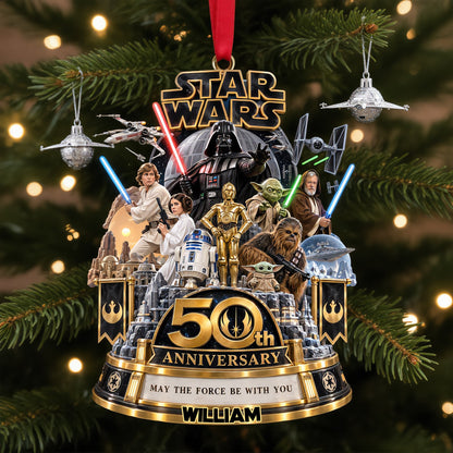 50th Anniversary Warriors Merry Christmas - Personalized Ornament Gifts TC100132
