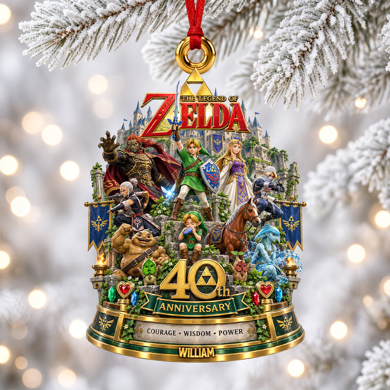 40th Anniversary A Legendary Adventure - Personalized Ornament Gifts TC100150