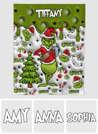 Green Monster - Personalized Blanket TC100112
