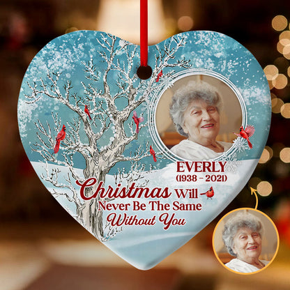 Christmas Will Never Be The Same - Personalized Heart Ornament GOJS10247