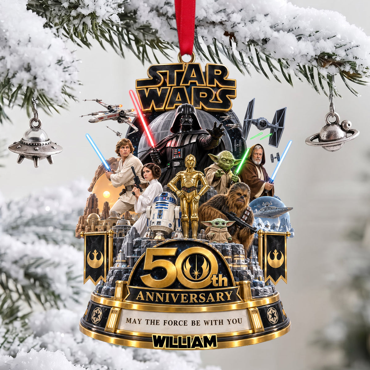 50th Anniversary Warriors Merry Christmas - Personalized Ornament Gifts TC100132