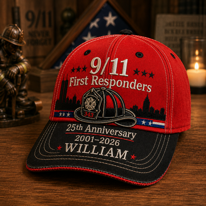 Never Forget - Personalized Classic Cap - Gift For Firefighters TC100002
