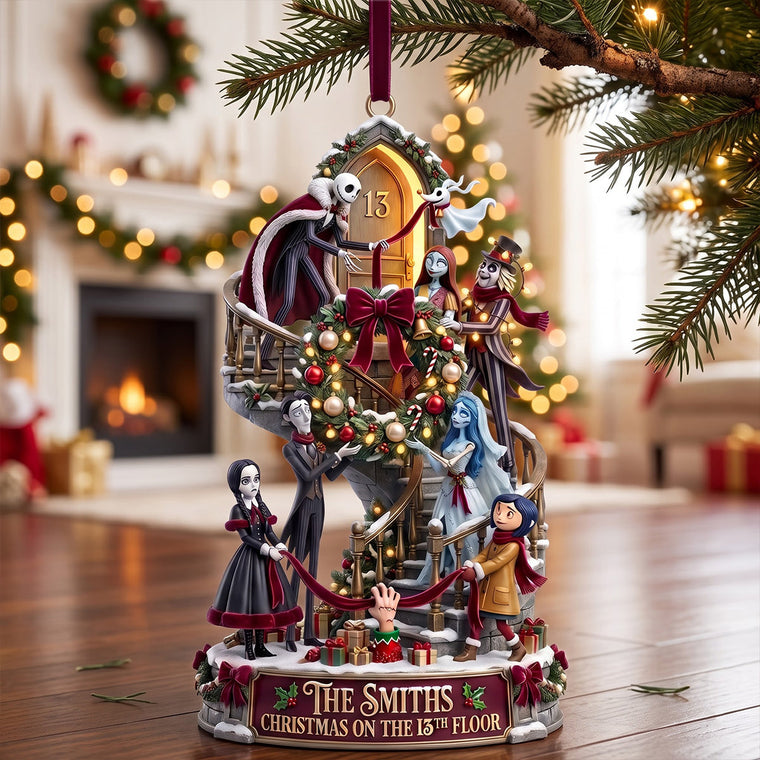 The 13th Floor Spooky Family - Personalized Ornament Gifts TC100143