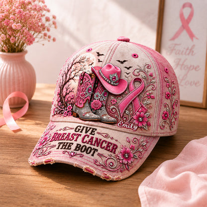 Cowgirl Breast Cancer - Personalized Classic Cap TC100053