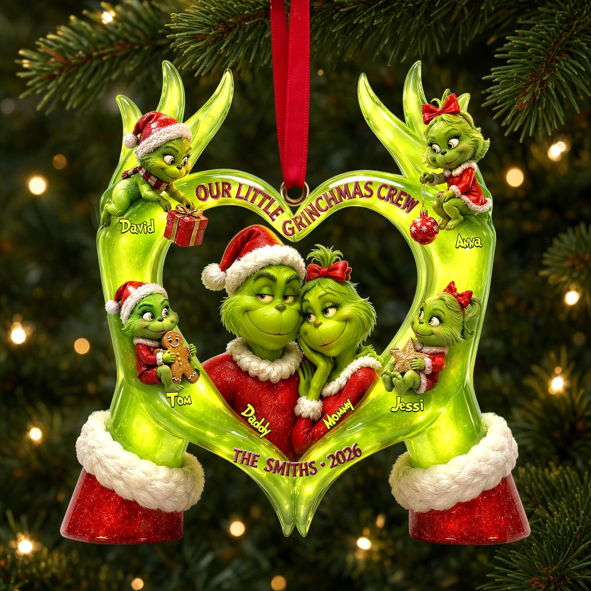 Little Mischief Family - Personalized Ornament Gifts TC100164