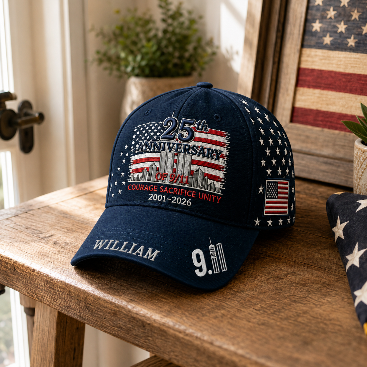 Never Forget 9/11 - Personalized Classic Cap - Gift For Firefighters, First Responders, Veterans and Patriots TC100001