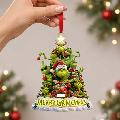Funny Christmas Tree - Personalized Ornament Gifts TC100134