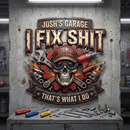Deadly Mechanic Metal Sign - Personalized Gifts For Mechanic TC100040