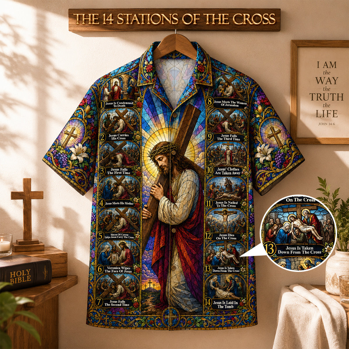 Jesus Cross Journey - Personalized Hawaiian Shirt TC100041