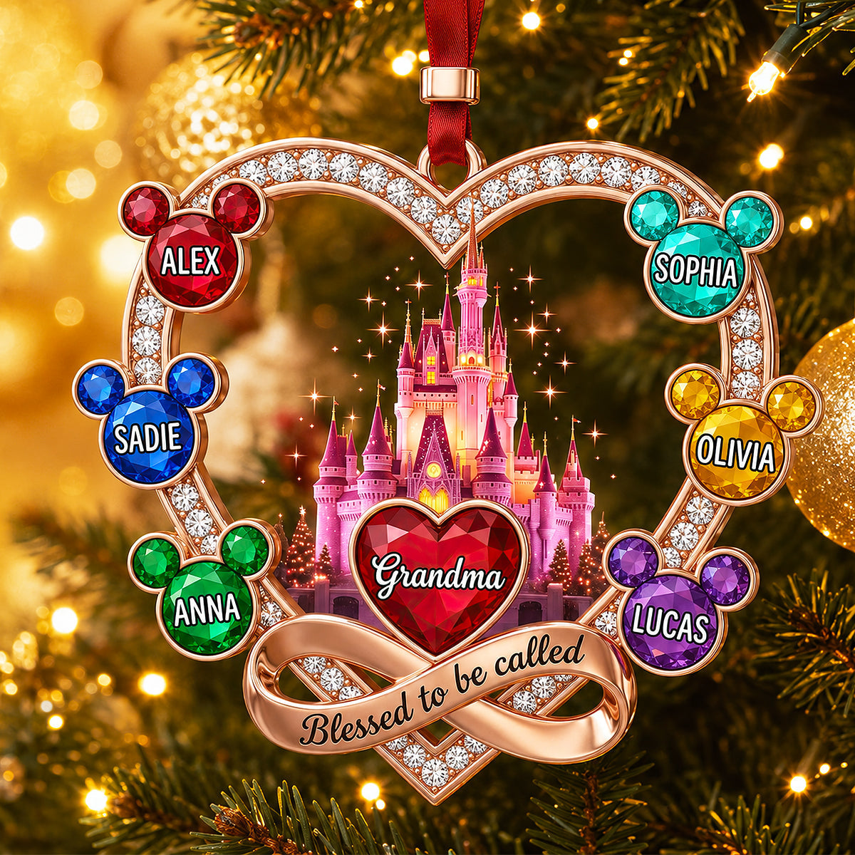 Grandma Magical Family - Personalized Ornament Gifts VT100145