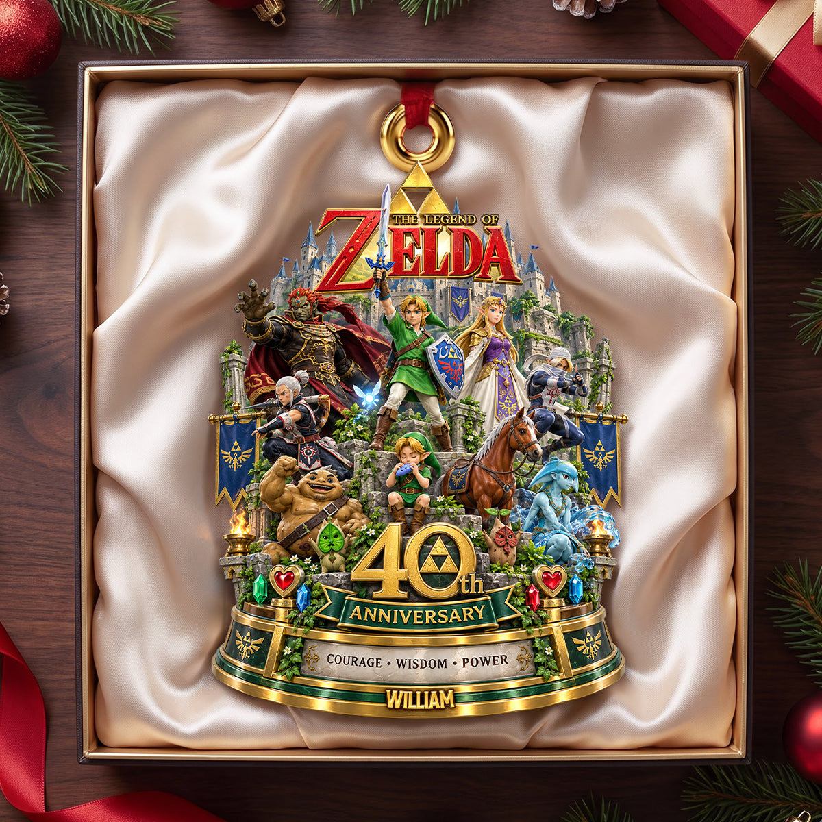 40th Anniversary A Legendary Adventure - Personalized Ornament Gifts TC100150