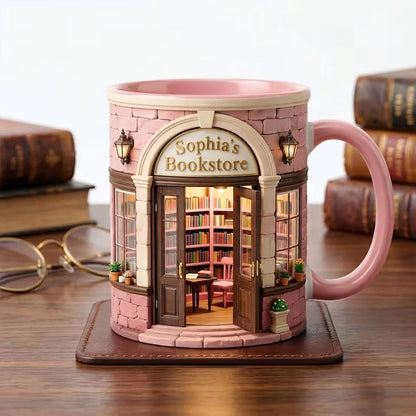Custom Bookstore Mug - Personalized Coffee Mug - Book Lover Gifts TC100042
