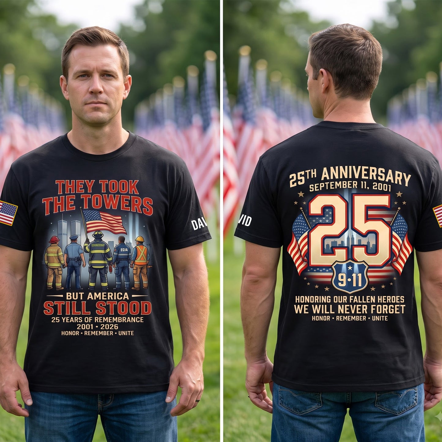 25 Years Of Remembrance - Personalized 3D Shirt TC100038