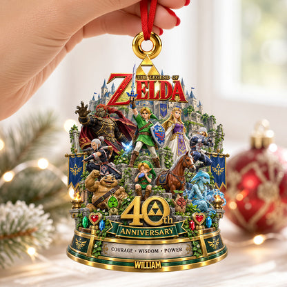 40th Anniversary A Legendary Adventure - Personalized Ornament Gifts TC100150