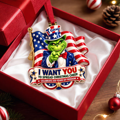 Patriotic Spirit - Personalized Ornament Gifts TC100136