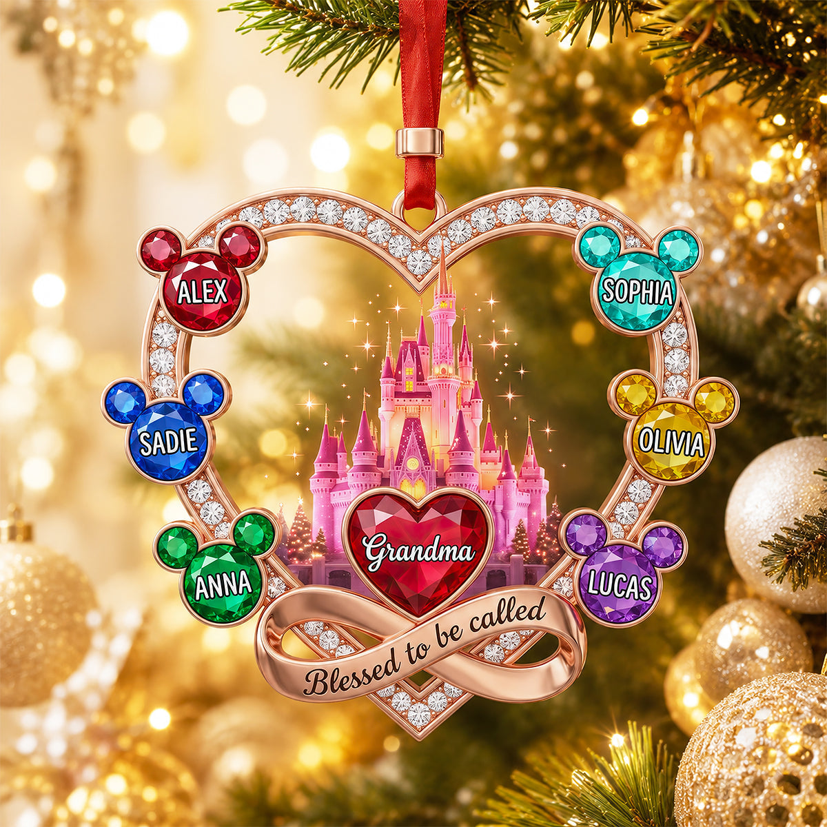 Grandma Magical Family - Personalized Ornament Gifts VT100145