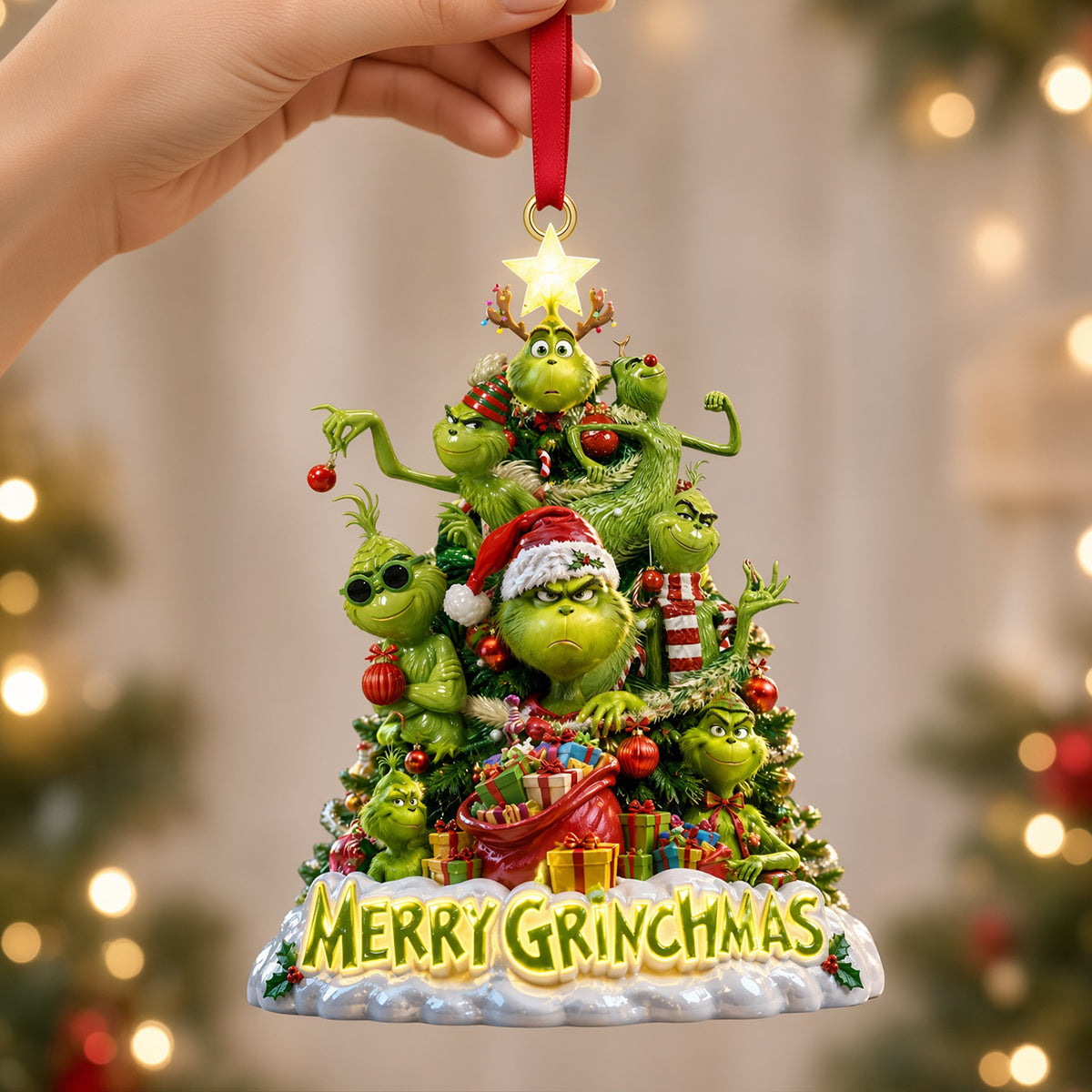Funny Christmas Tree - Personalized Ornament Gifts TC100134