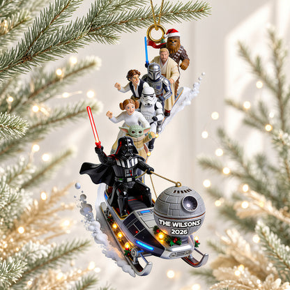 Elliptical Snow Slide - Personalized Ornament Gifts TC100123