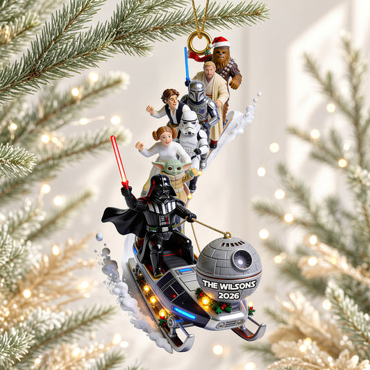 Elliptical Snow Slide - Personalized Ornament Gifts TC100123