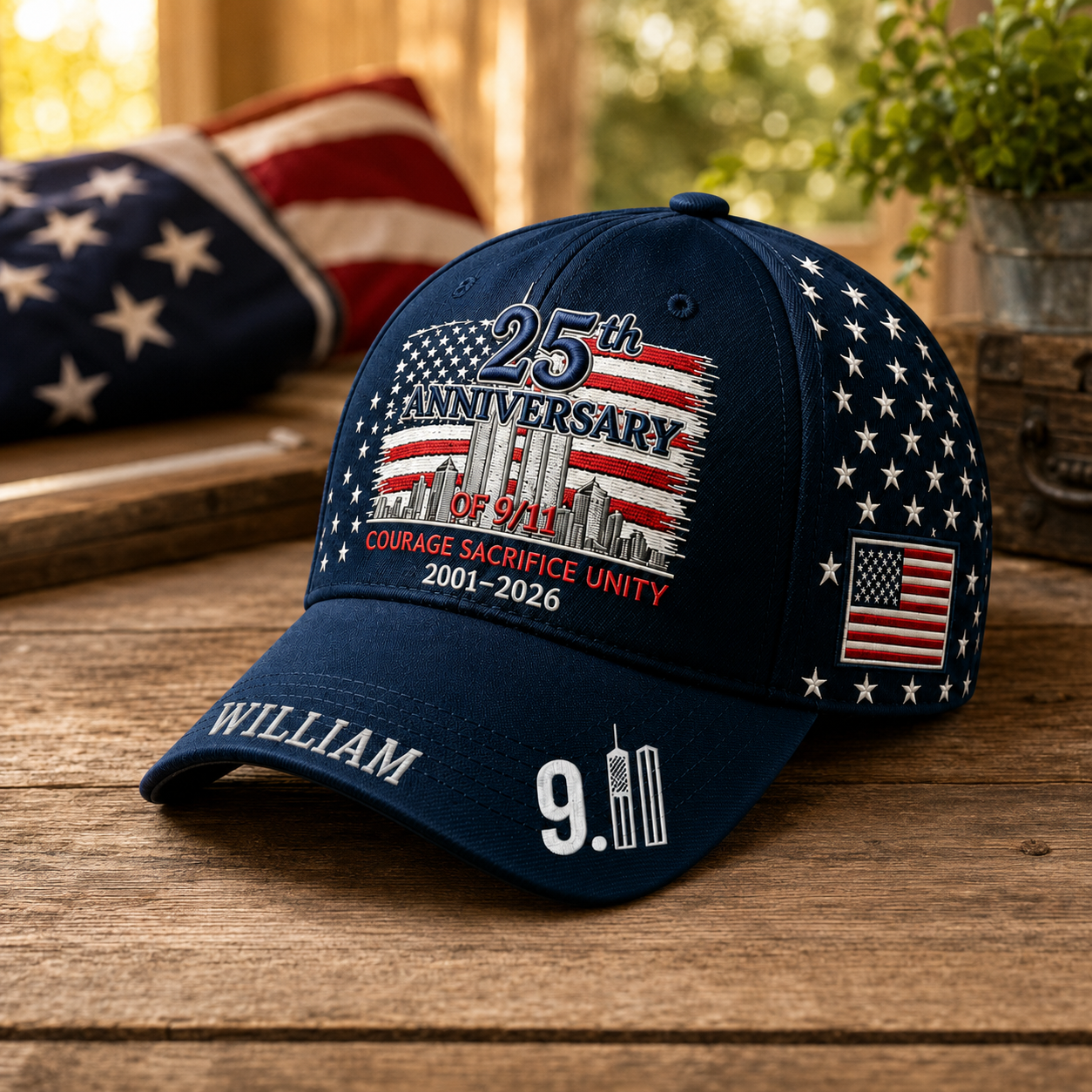 Never Forget 9/11 - Personalized Classic Cap - Gift For Firefighters, First Responders, Veterans and Patriots TC100001