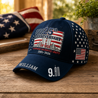 Never Forget 9/11 - Personalized Classic Cap - Gift For Firefighters, First Responders, Veterans and Patriots TC100001