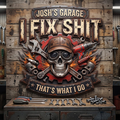 Deadly Mechanic Metal Sign - Personalized Gifts For Mechanic TC100040