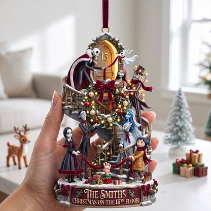 The 13th Floor Spooky Family - Personalized Ornament Gifts TC100143