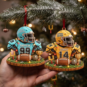 Bulk Up Sport Wood Effect - Personalized Ornament Gifts KN100279