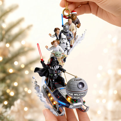 Elliptical Snow Slide - Personalized Ornament Gifts TC100123