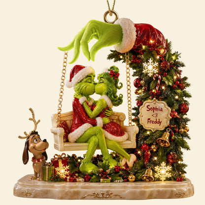 Kissing Couple - Personalized Ornament Gifts TC100159